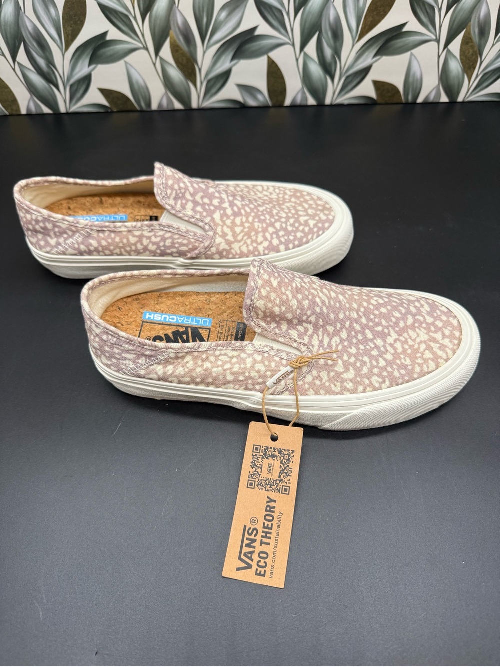 Vans Eco Theory Slip-On SF Animal/Ethereal Canvas UltraCush Shoe M-5.5/W-7 NWOB